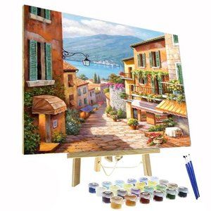 Paint By Numbers Kit Cute Little Village